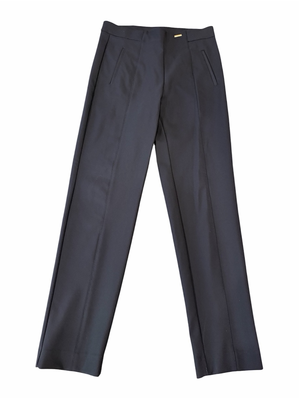 Anne Klein | Black Dress Slacks with Black Slash Pockets